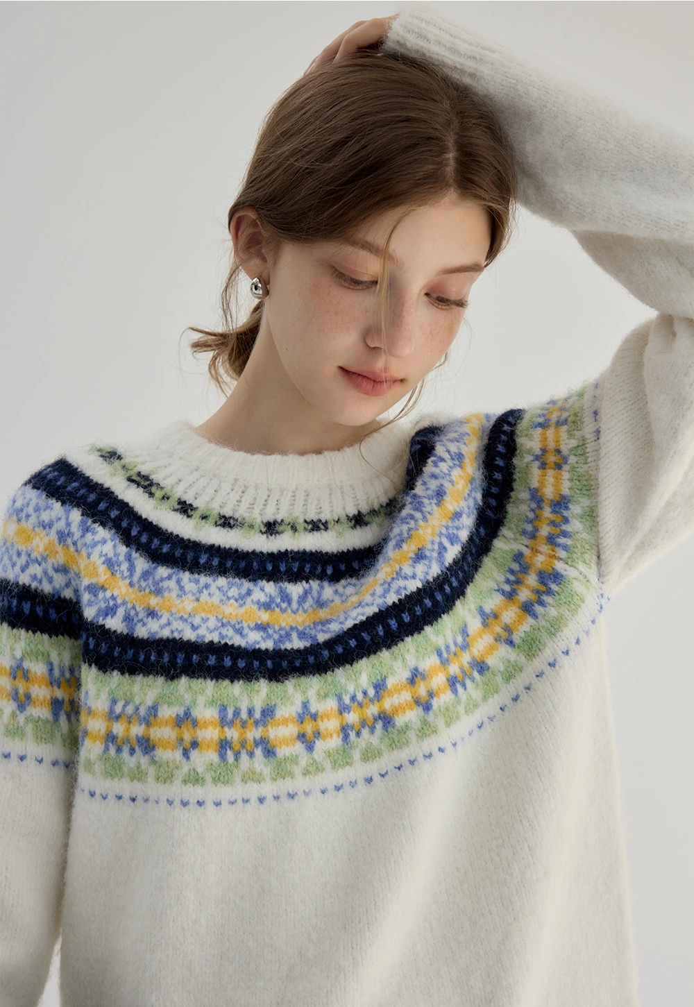 Women's Fair Isle Crew Neck Sweater