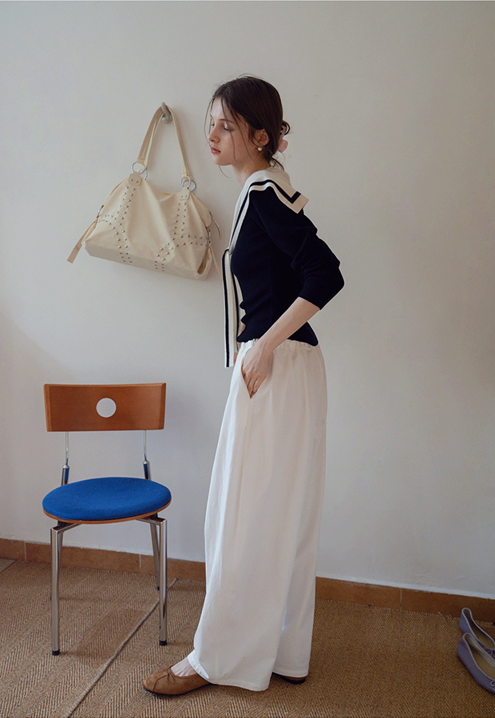 Women's Drawstring Wide-Leg Pants