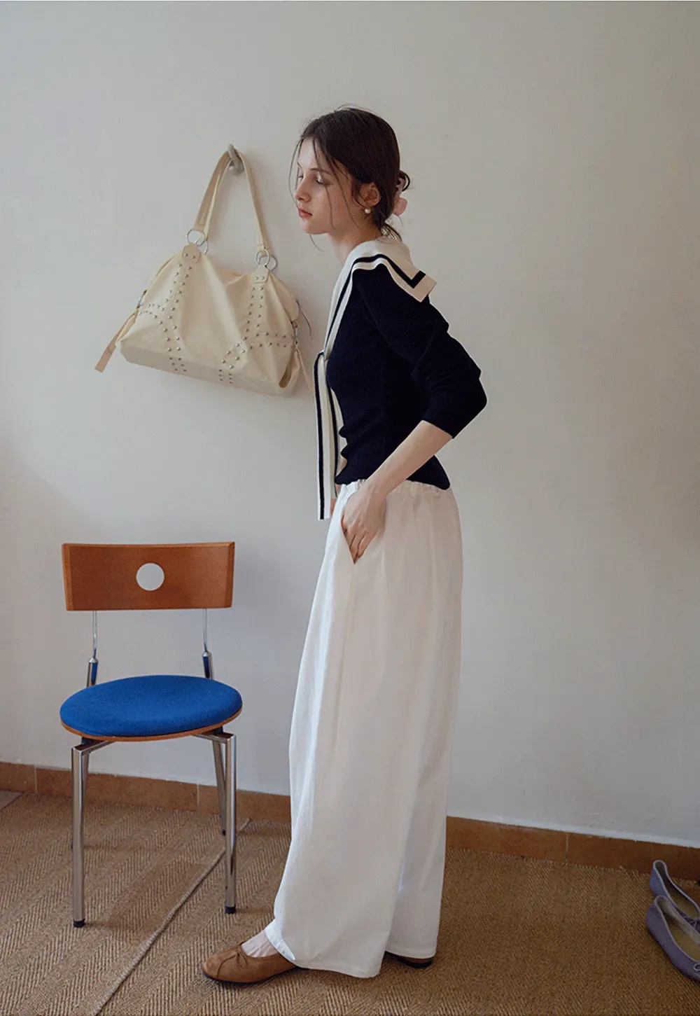 Women's Drawstring Wide-Leg Pants