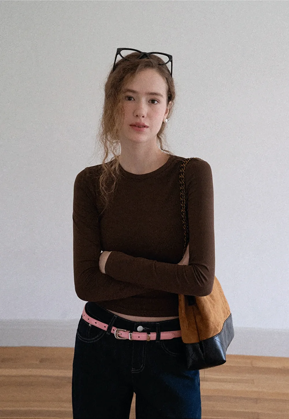 Basic Long Sleeve Crop Top