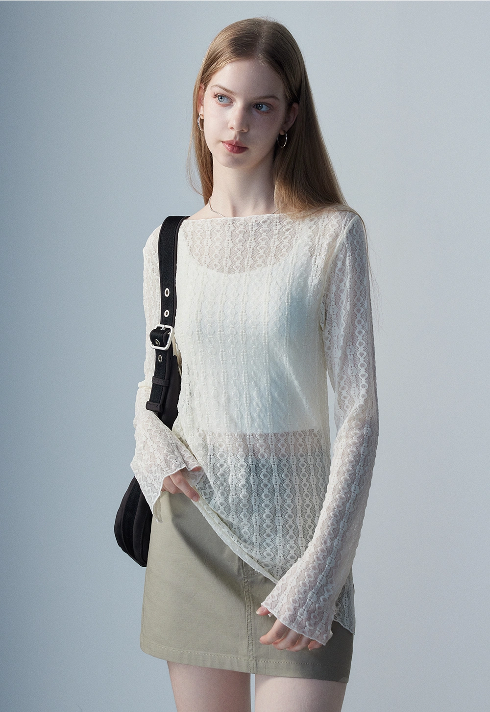 Women's Long-Sleeve Lace Top