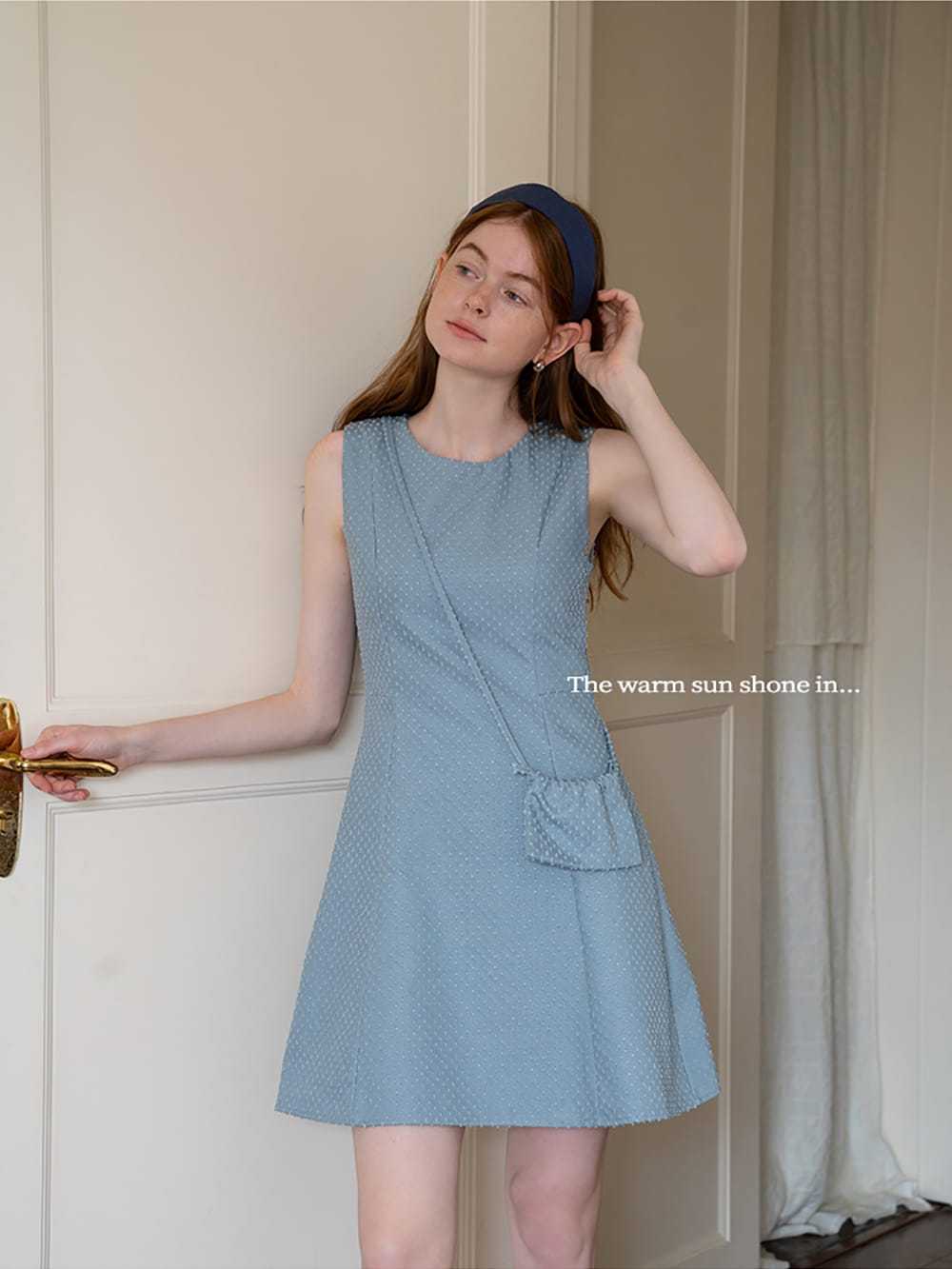 Fashionable and versatile solid color plaid wide headband