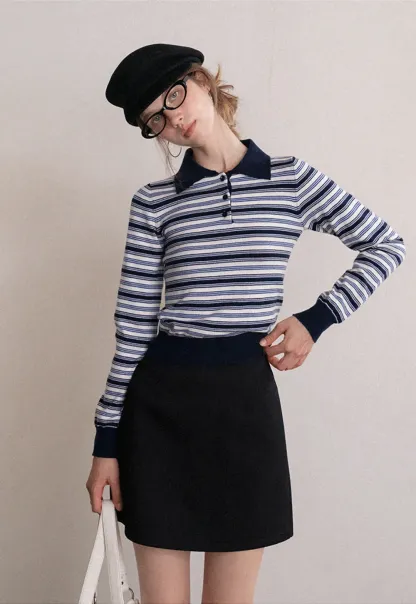 Wool Blend Mini Skirt