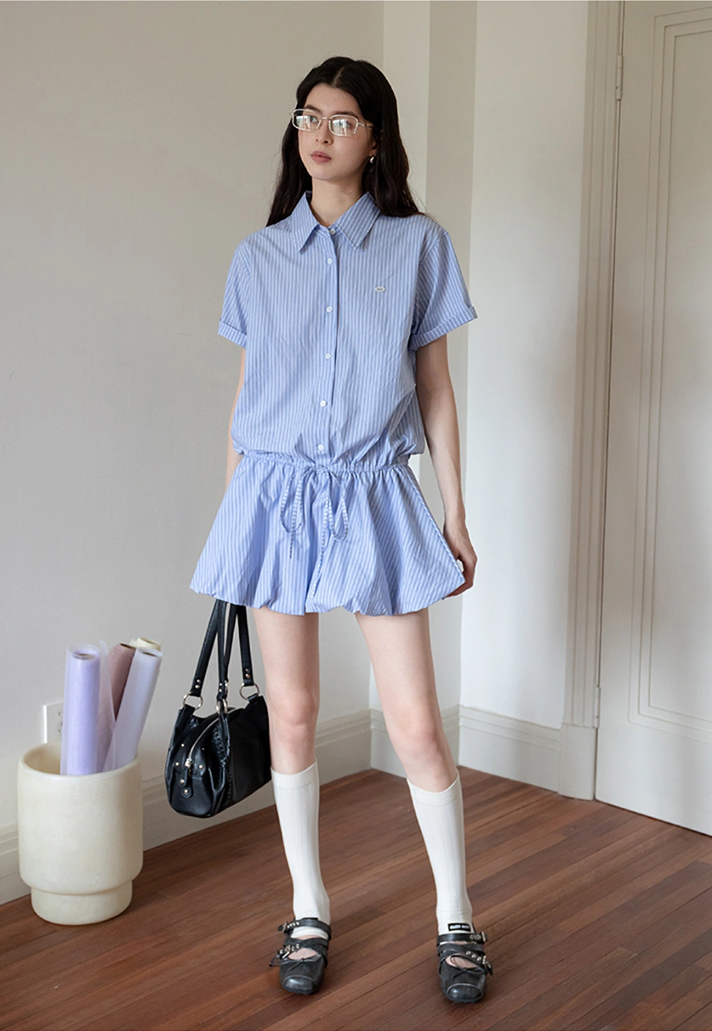 Women’s Striped Shirt Dress
