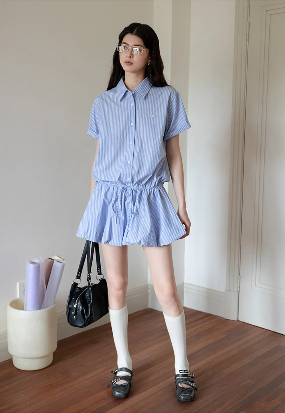 Women’s Striped Shirt Dress