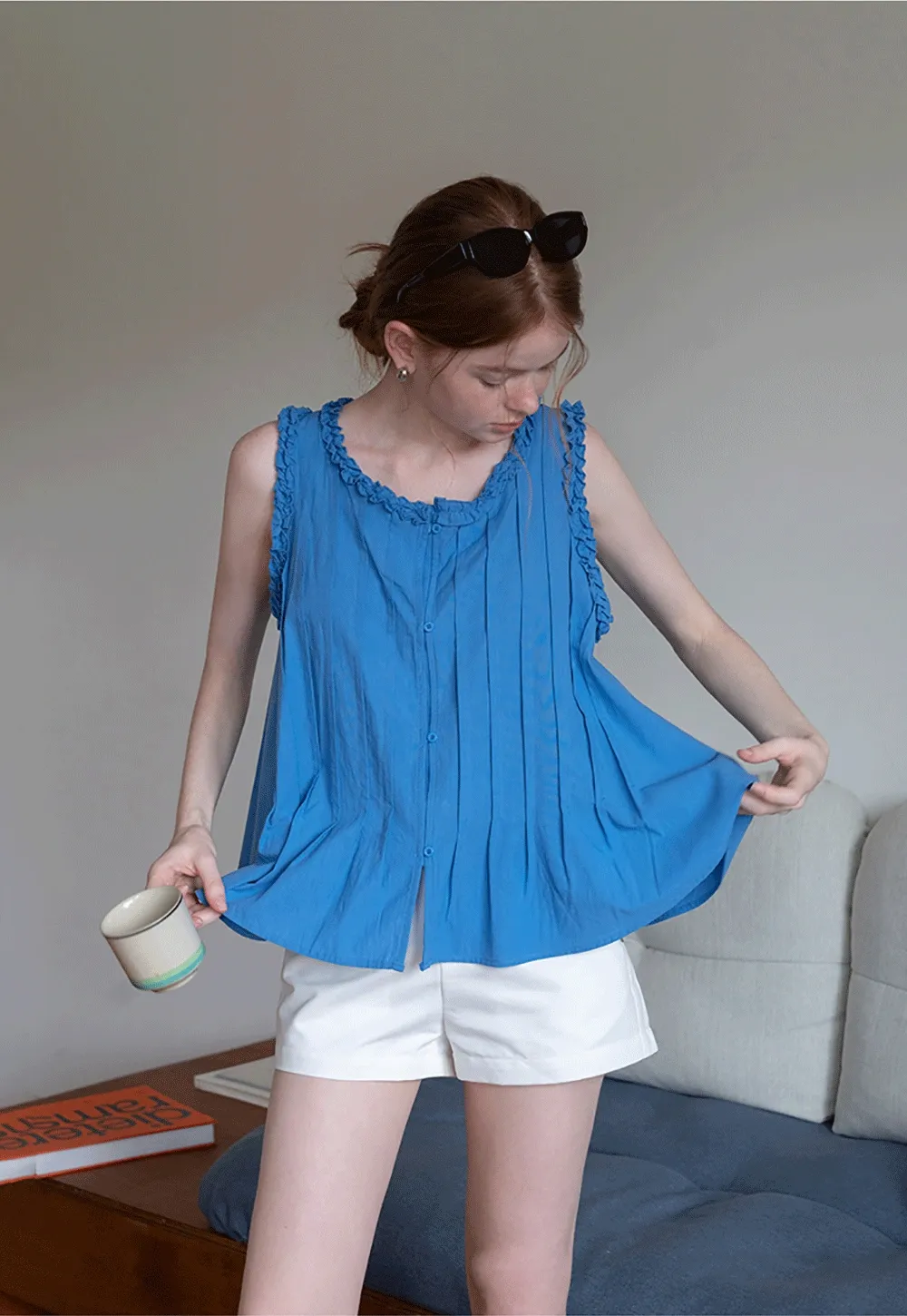 Women’s High Waist Belted Shorts