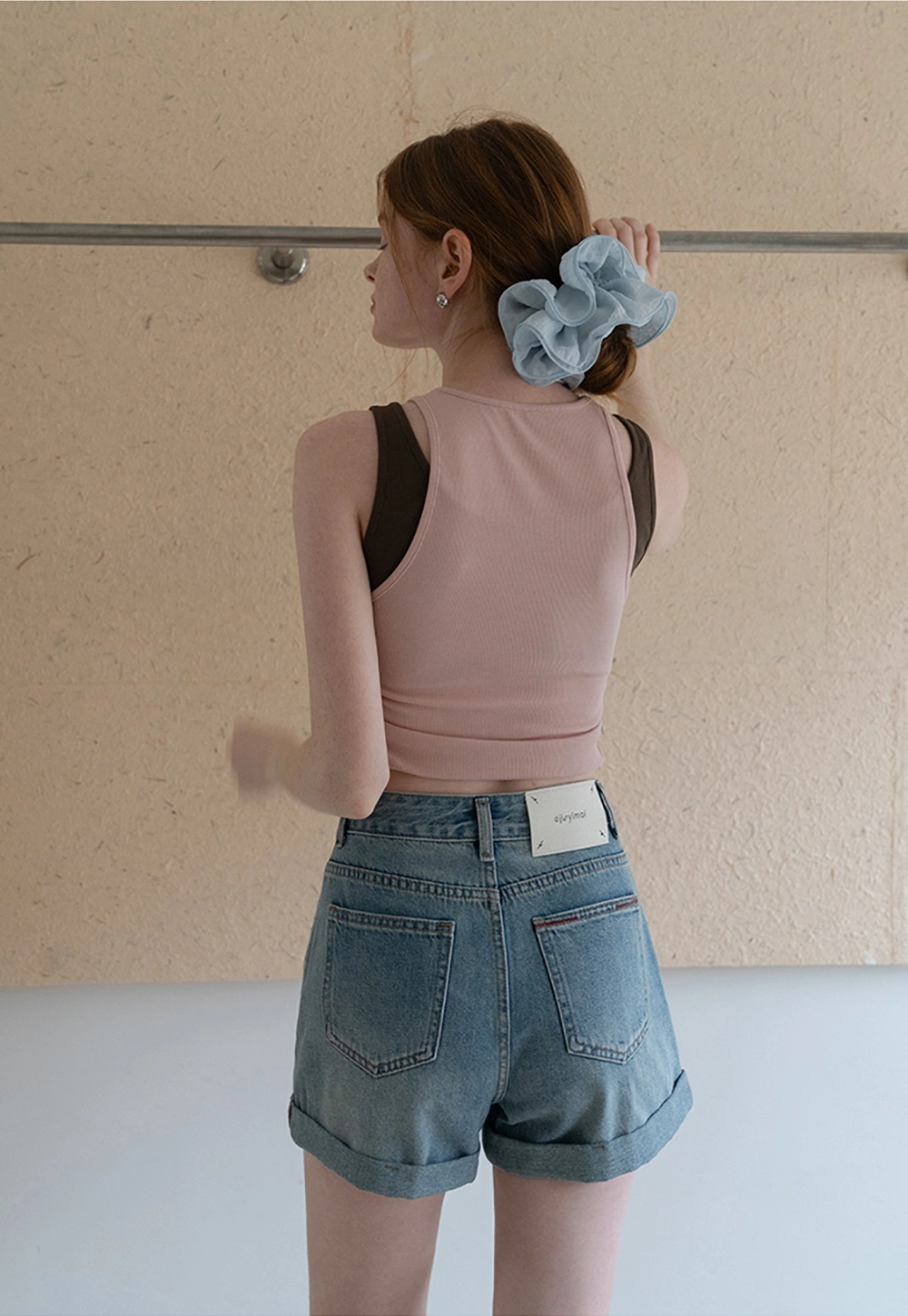 Women’s High‑Waist Ripped Denim Shorts