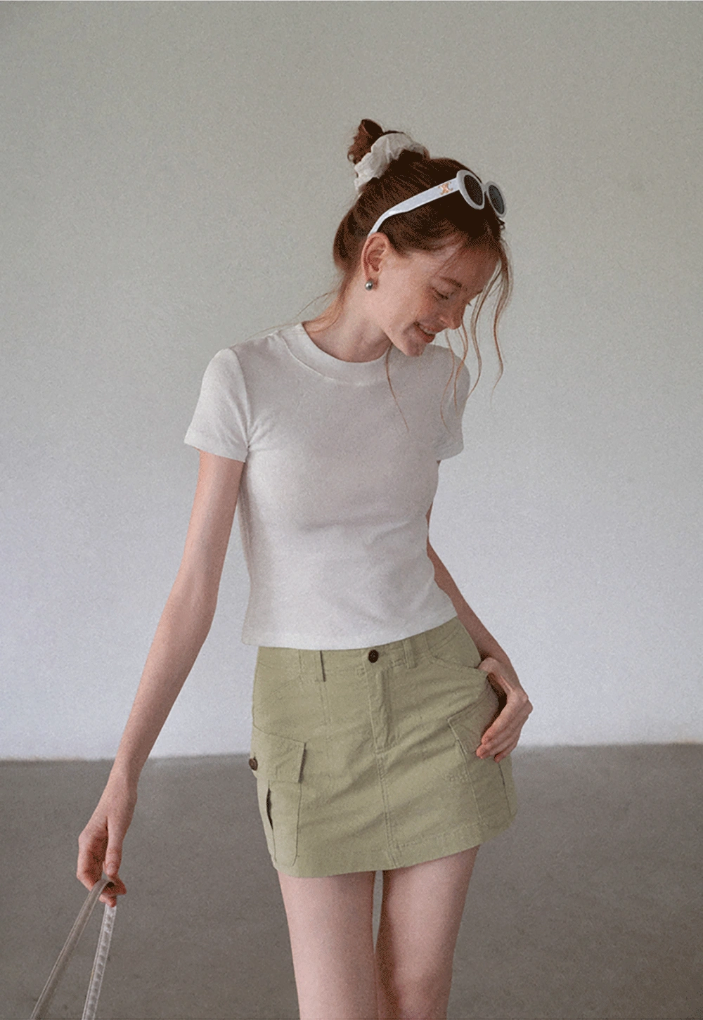 Women's Basic Crew Neck Fitted Short Sleeve T-Shirt