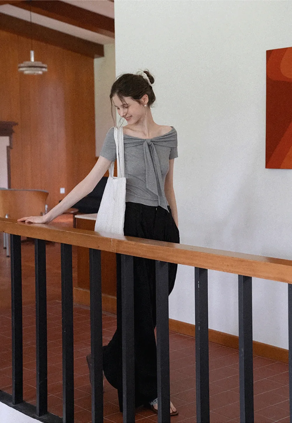 Pleated Wide-Leg Trousers