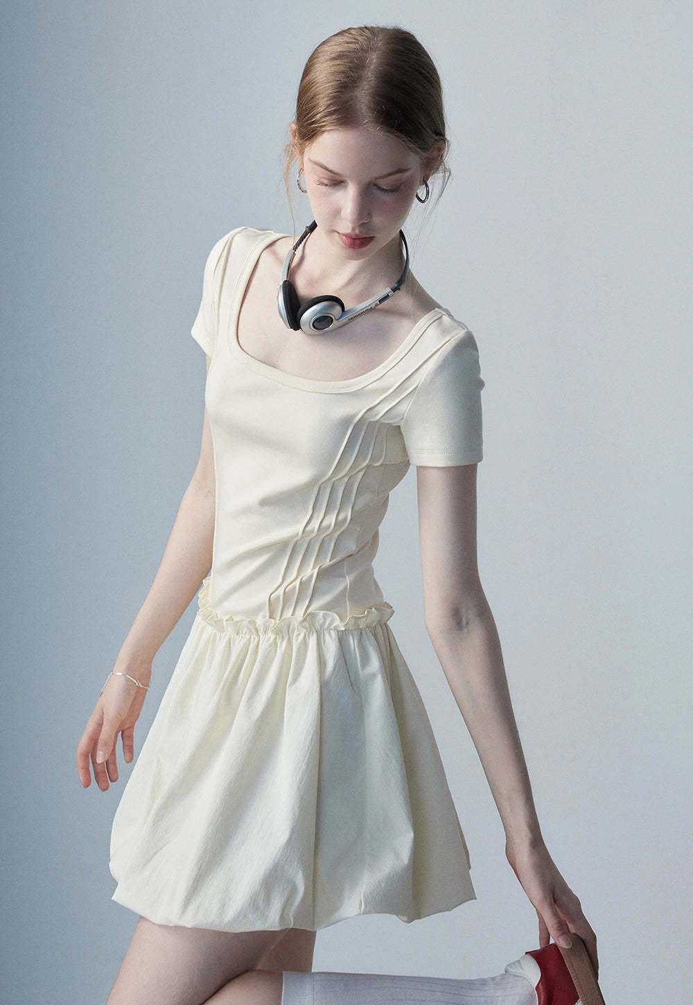 Women's Square Neck Casual Dress