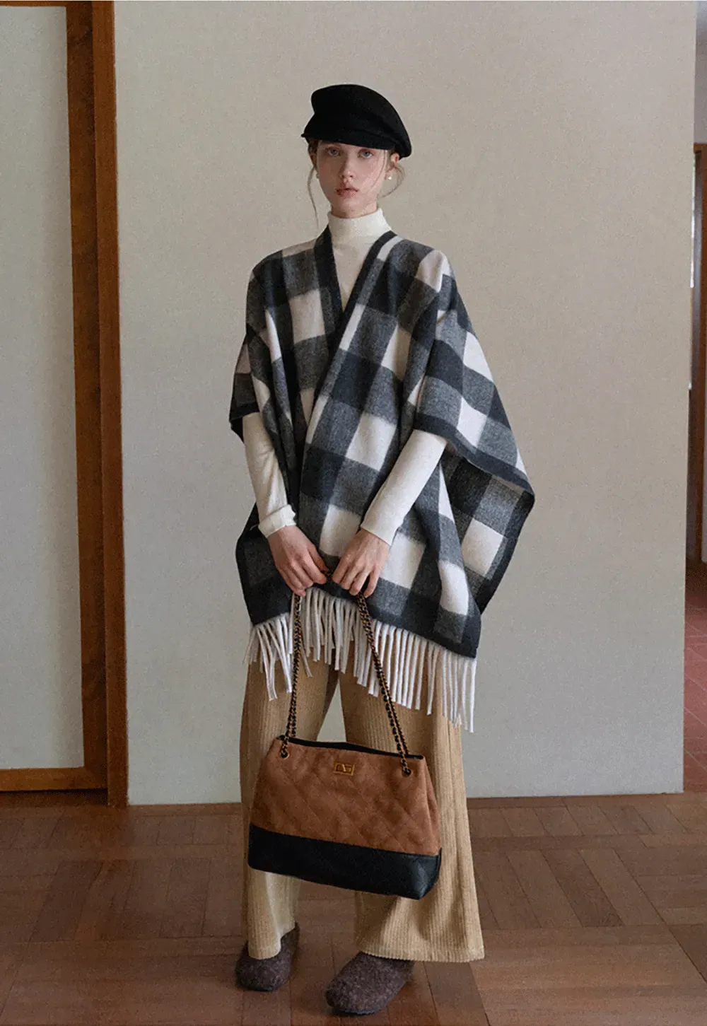 Ribbed Turtleneck Top