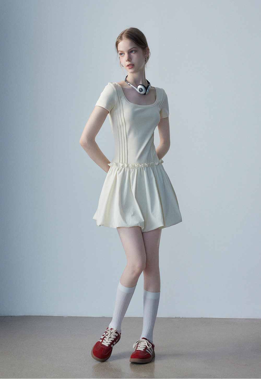 Women's Square Neck Casual Dress