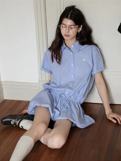 Women’s Striped Shirt Dress