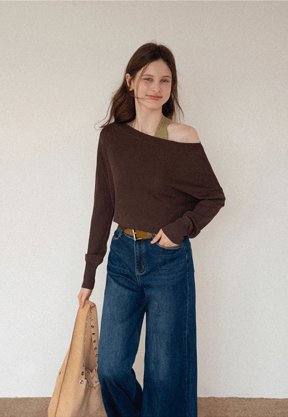 Women's High-Waisted Wide Leg Jeans