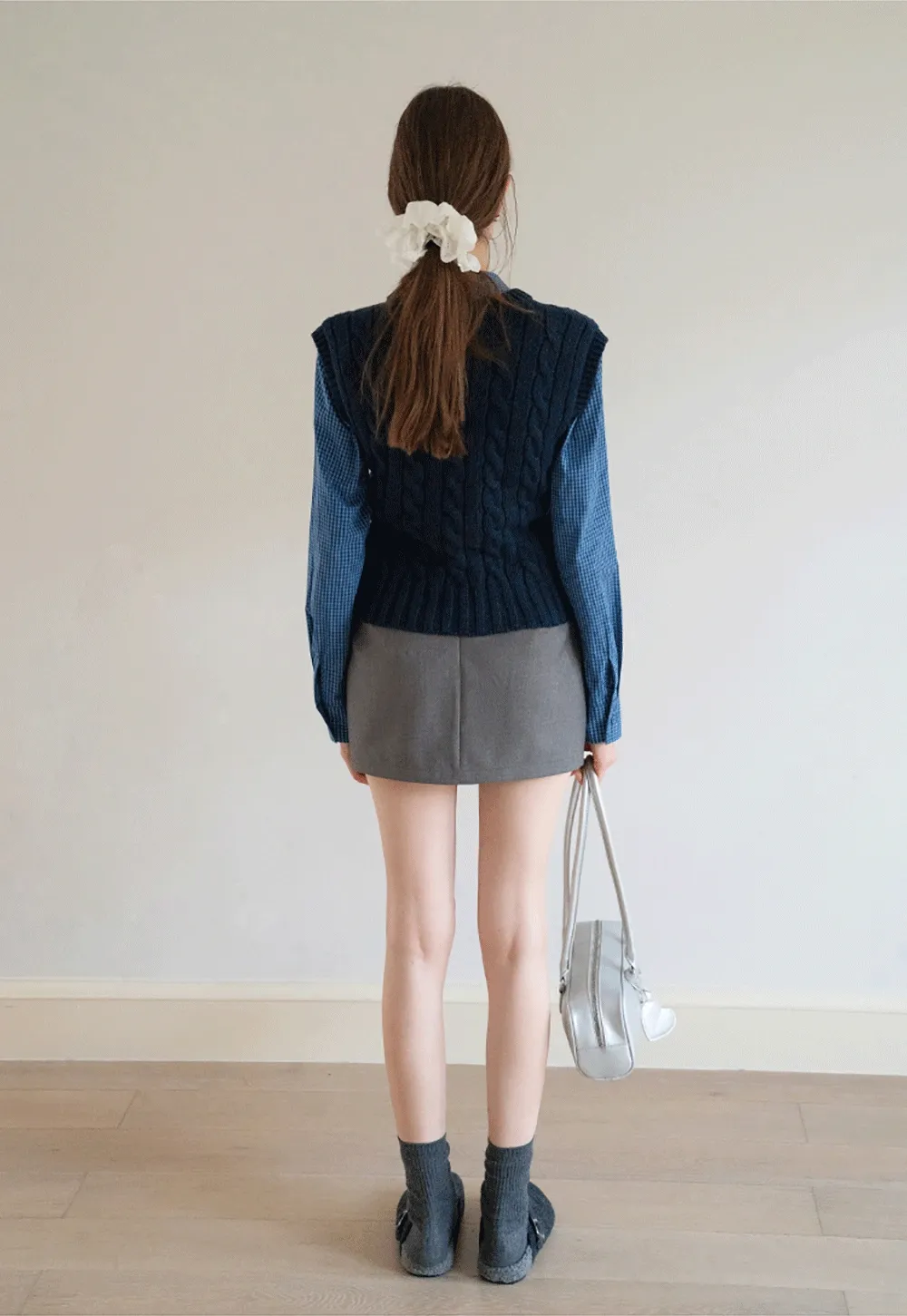 V Neck Sleeveless Knit Pullover Vest