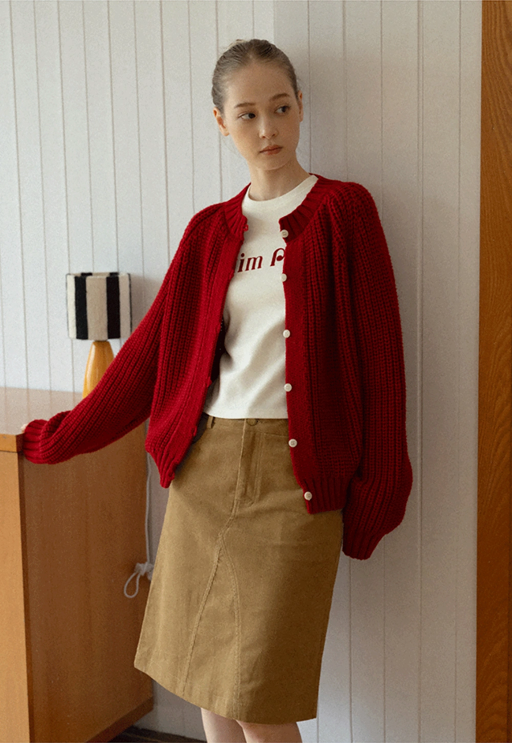 Classic Button Cardigan Women Soft Knitwear