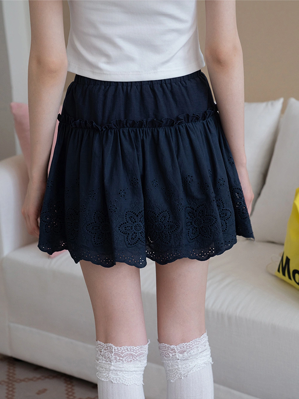 Women's Embroidered Lace Skirt