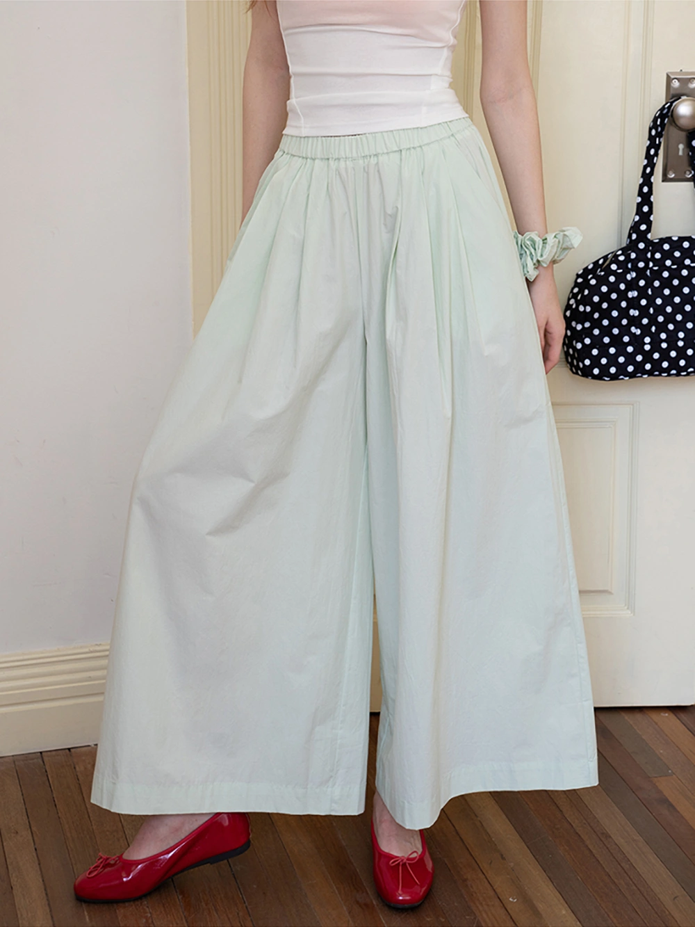 Wide-Leg Skirt Pants