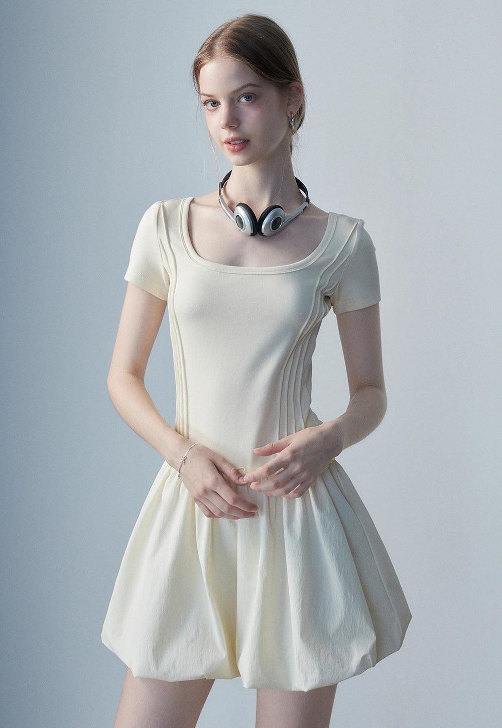 Women's Square Neck Casual Dress