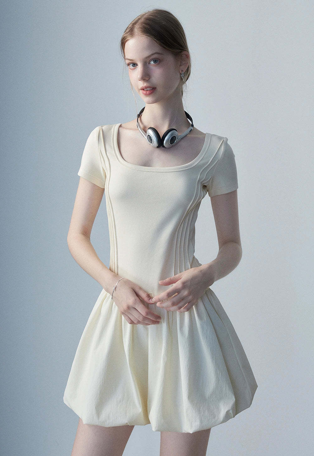Women's Square Neck Casual Dress