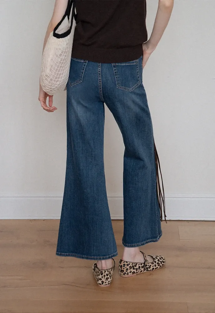 High-Waist Flared Jeans