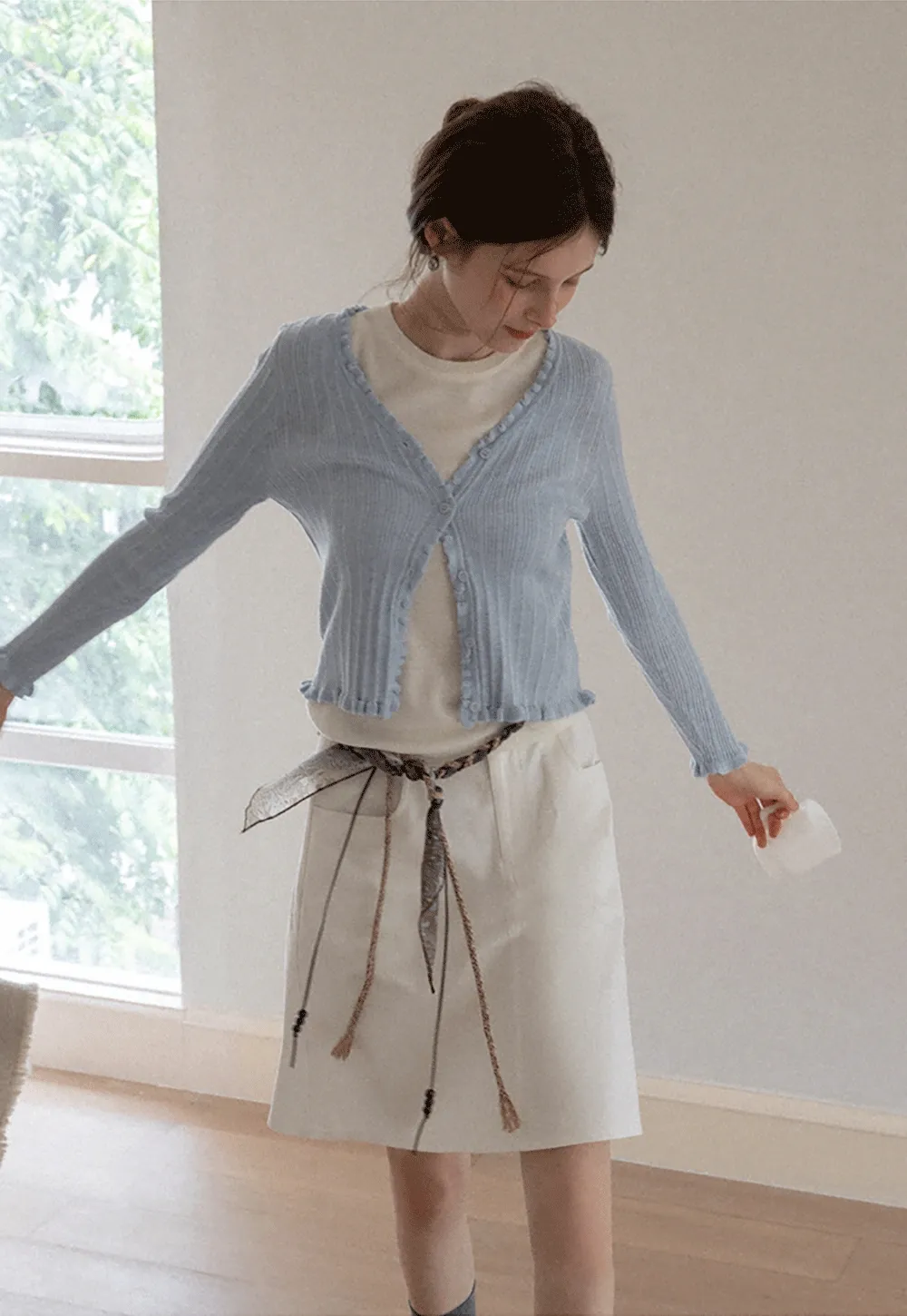 Women's A-Line Mini Skirt with Pockets