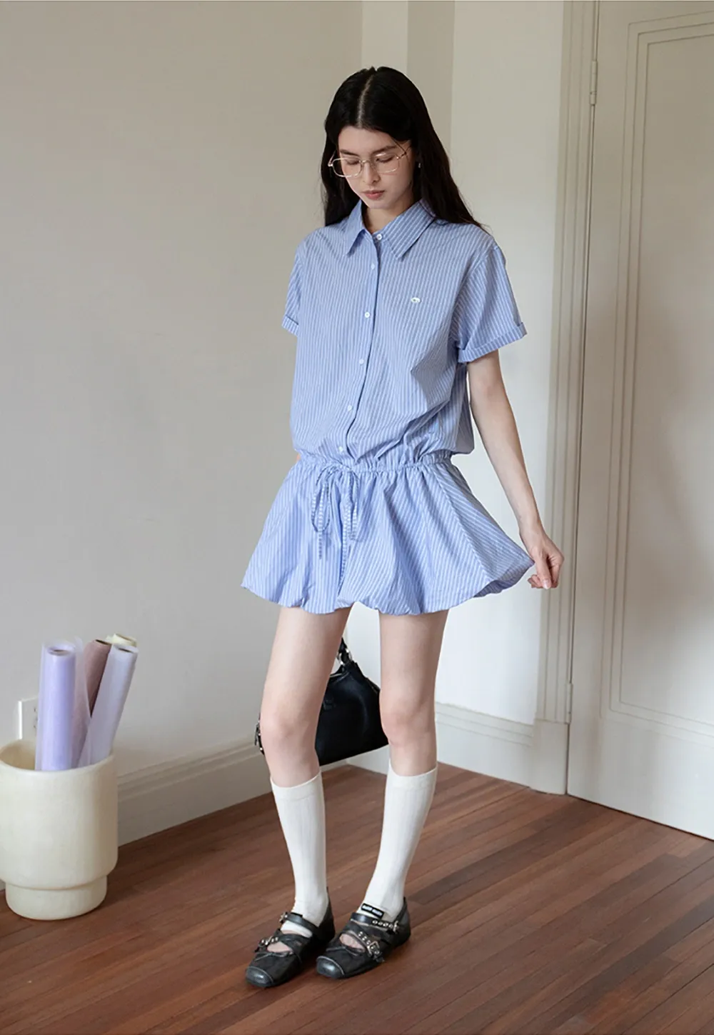 Women’s Striped Shirt Dress