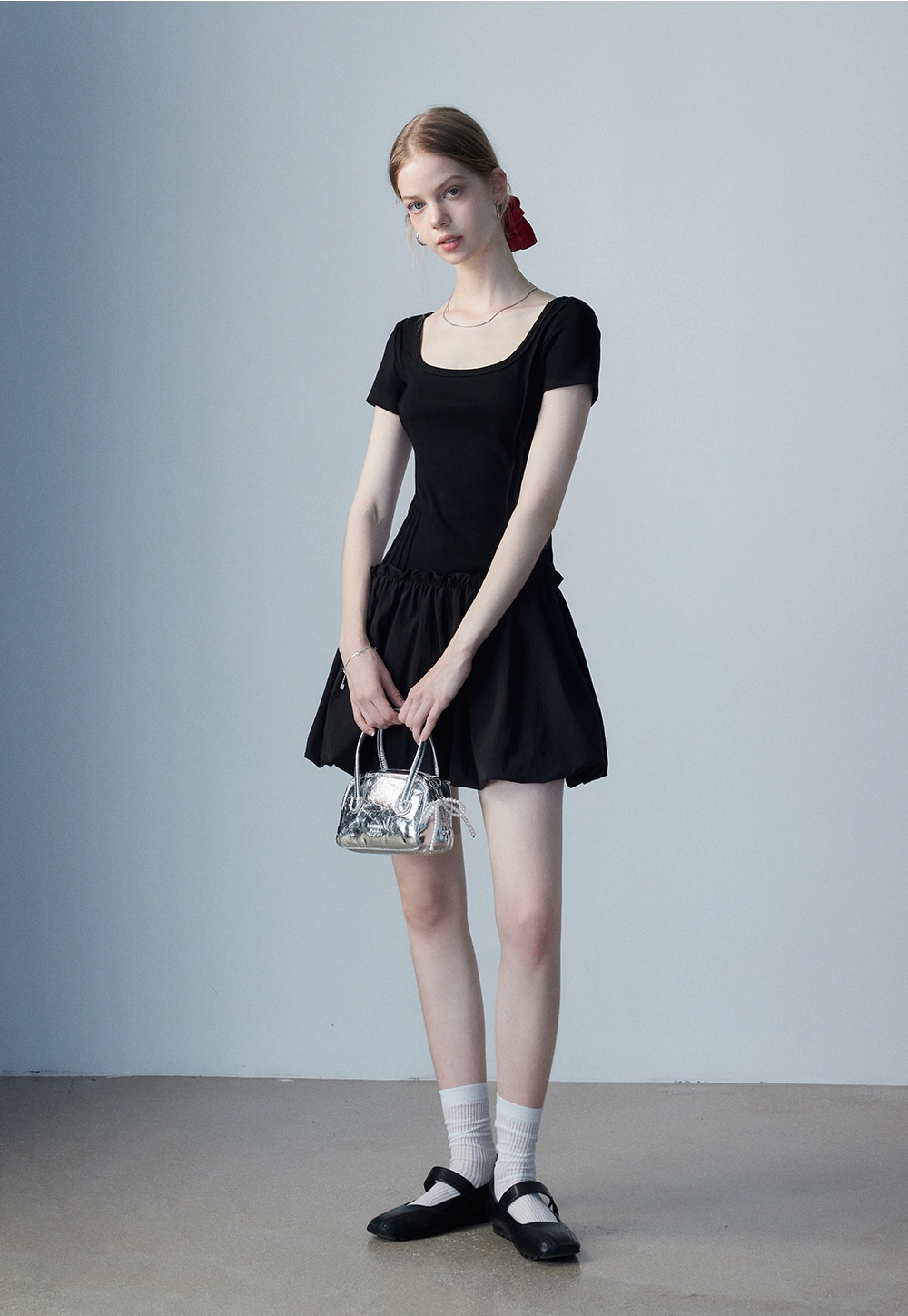 Women's Square Neck Casual Dress