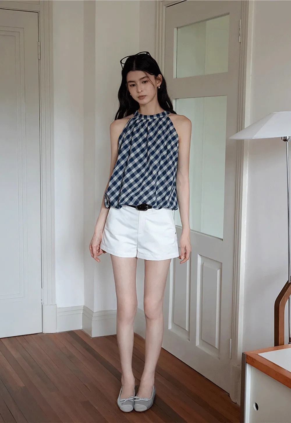 Women’s High Waist Belted Shorts