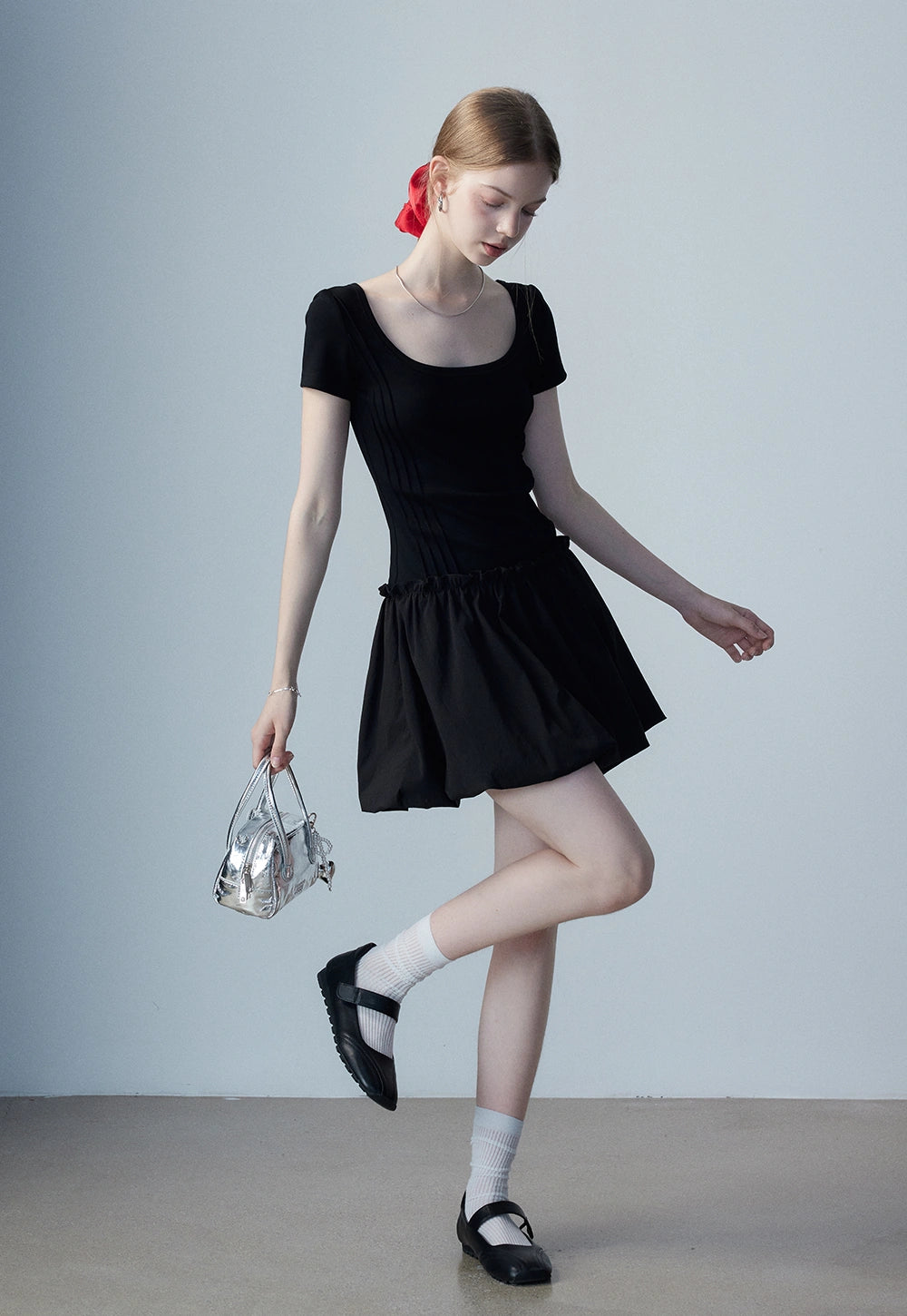 Women's Square Neck Casual Dress