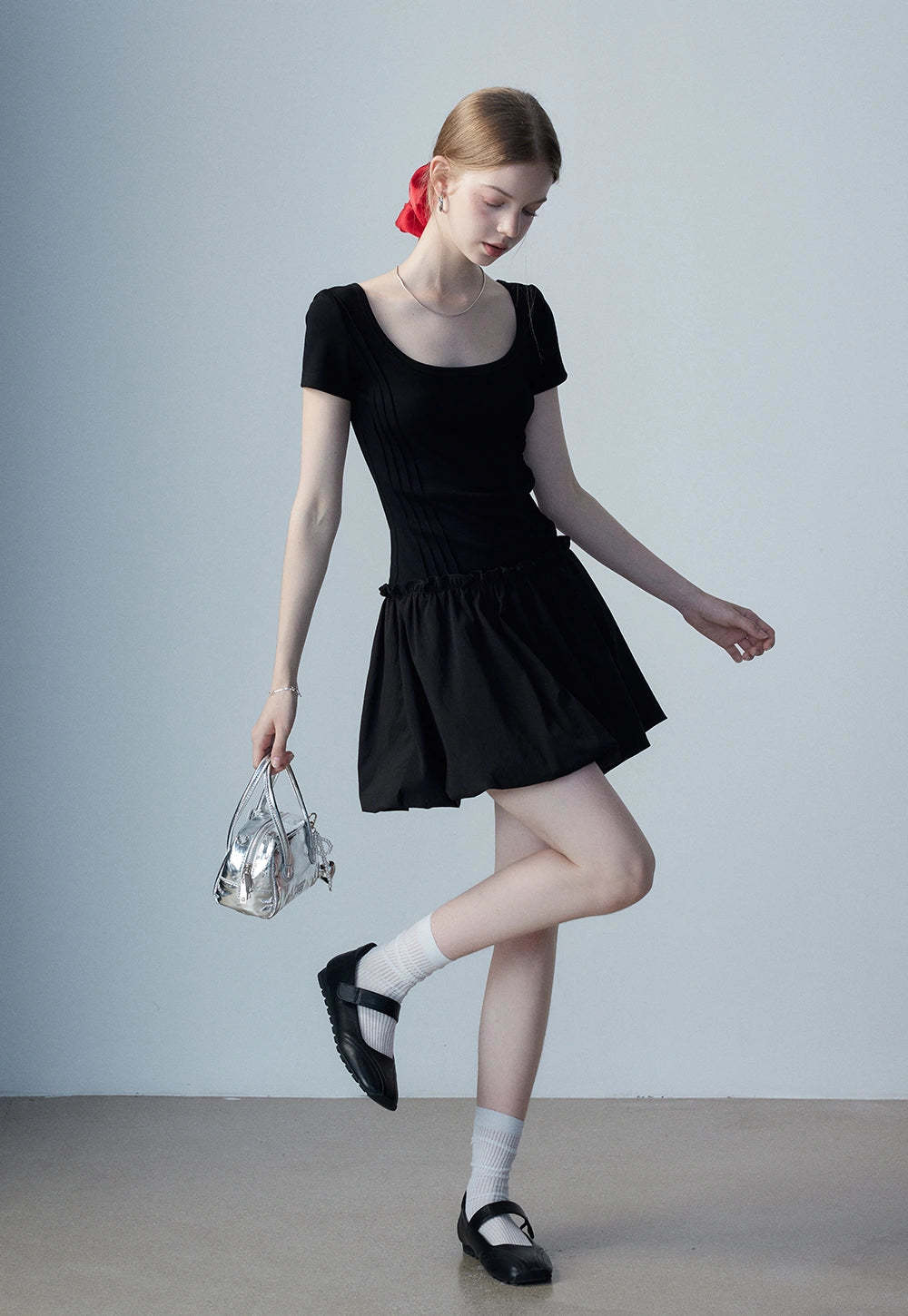 Women's Square Neck Casual Dress