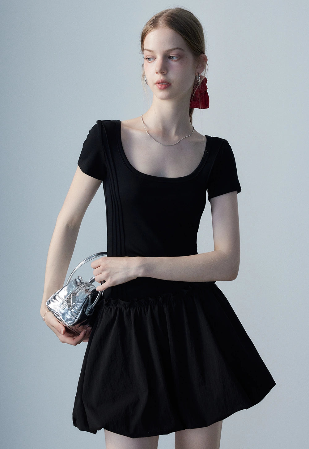 Women's Square Neck Casual Dress