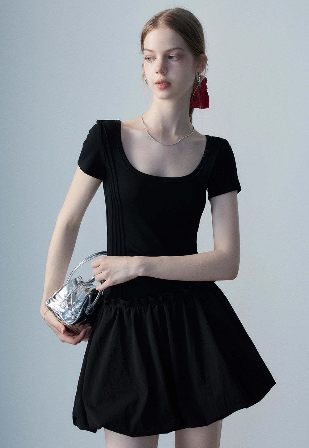 Women's Square Neck Casual Dress