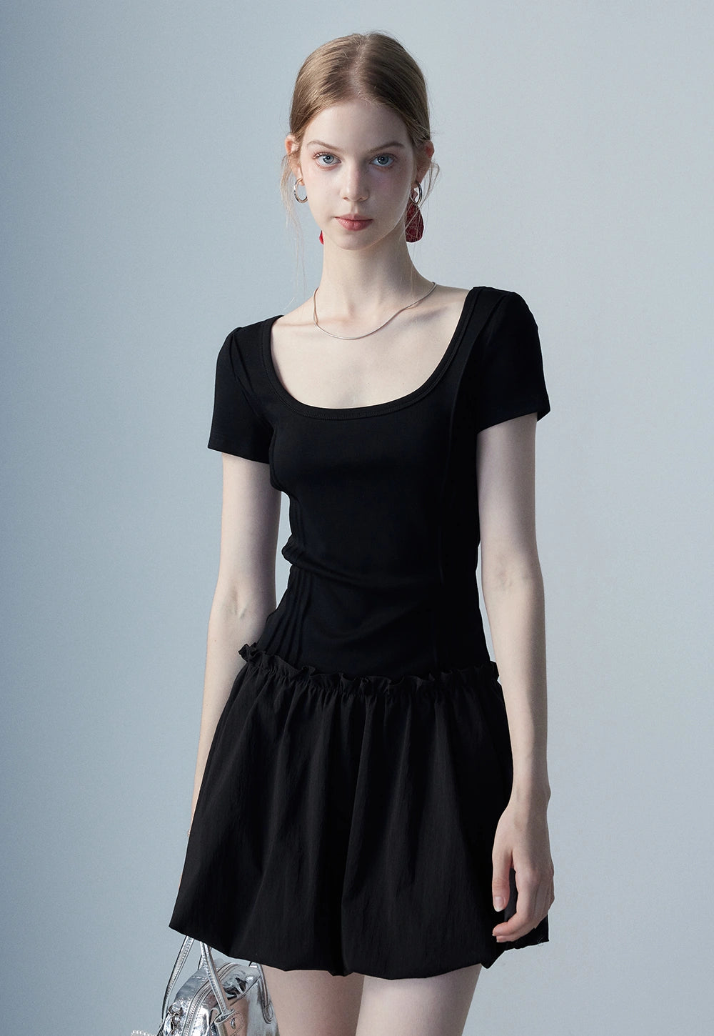 Women's Square Neck Casual Dress