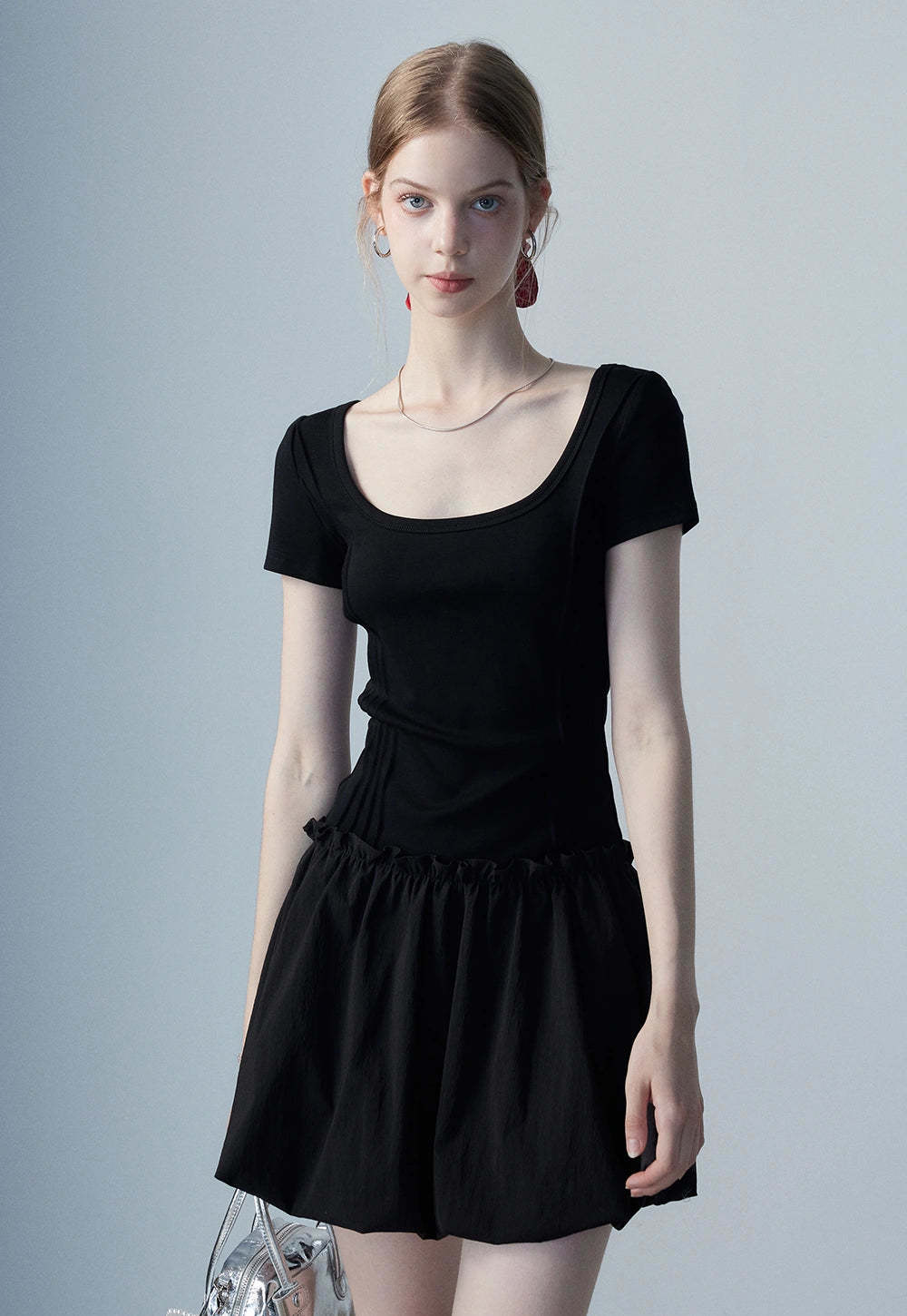 Women's Square Neck Casual Dress