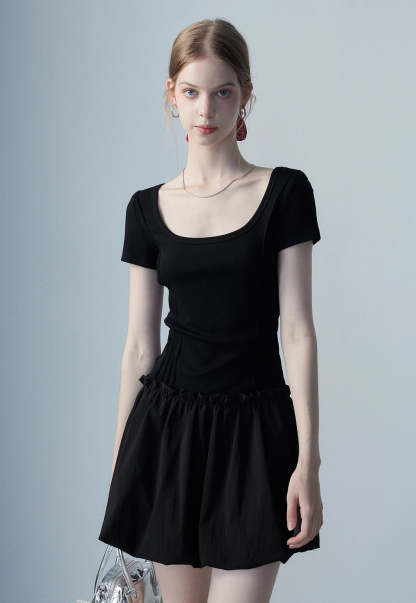 Women's Square Neck Casual Dress