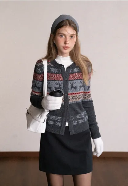 Wool Blend Mini Skirt