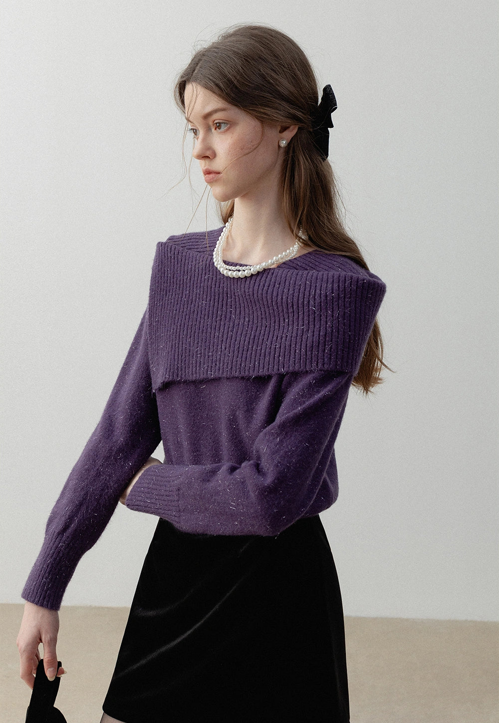 Women's Asymmetrical Knit Sweater