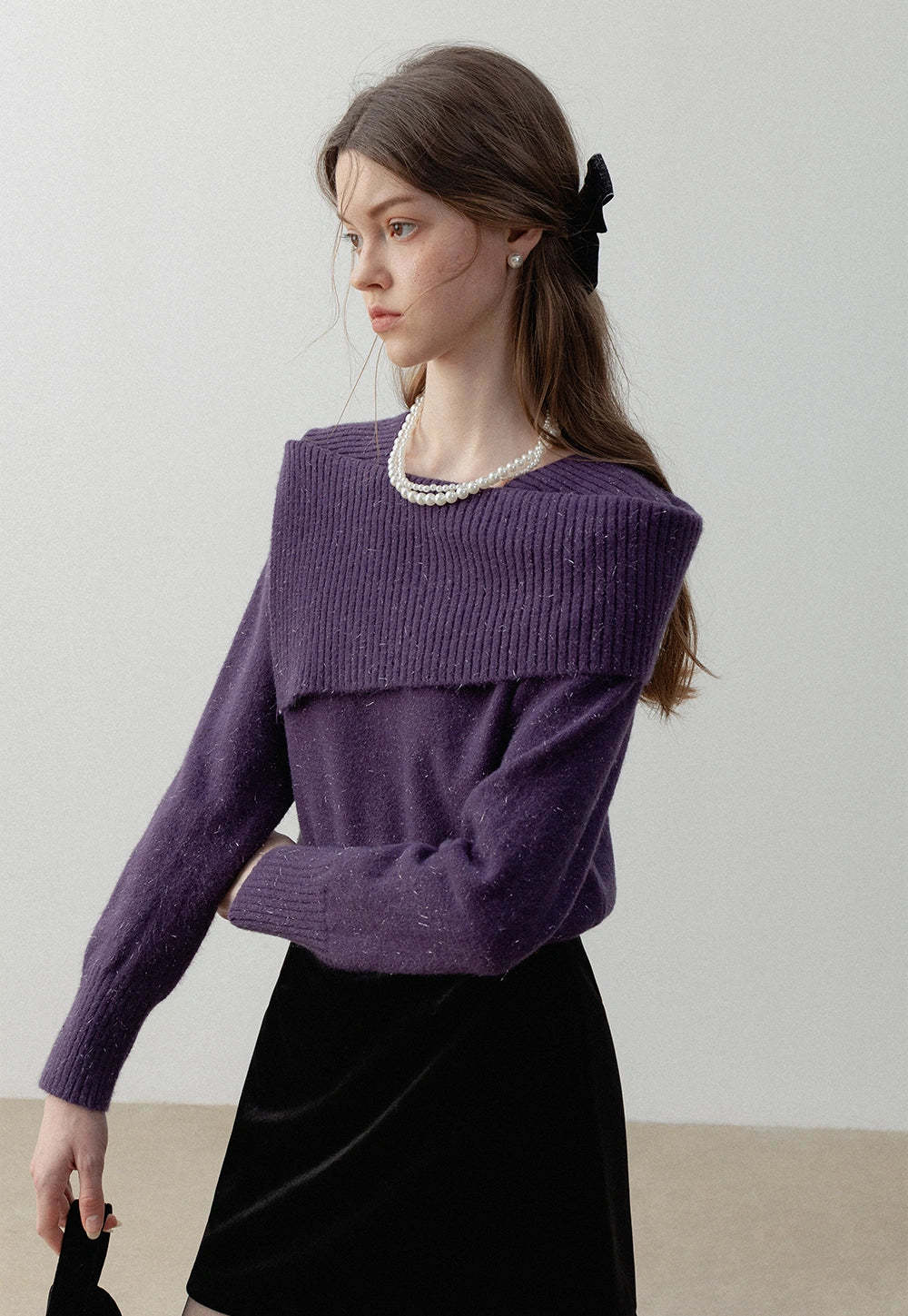 Women's Asymmetrical Knit Sweater