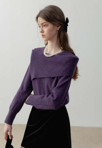 Women's Asymmetrical Knit Sweater