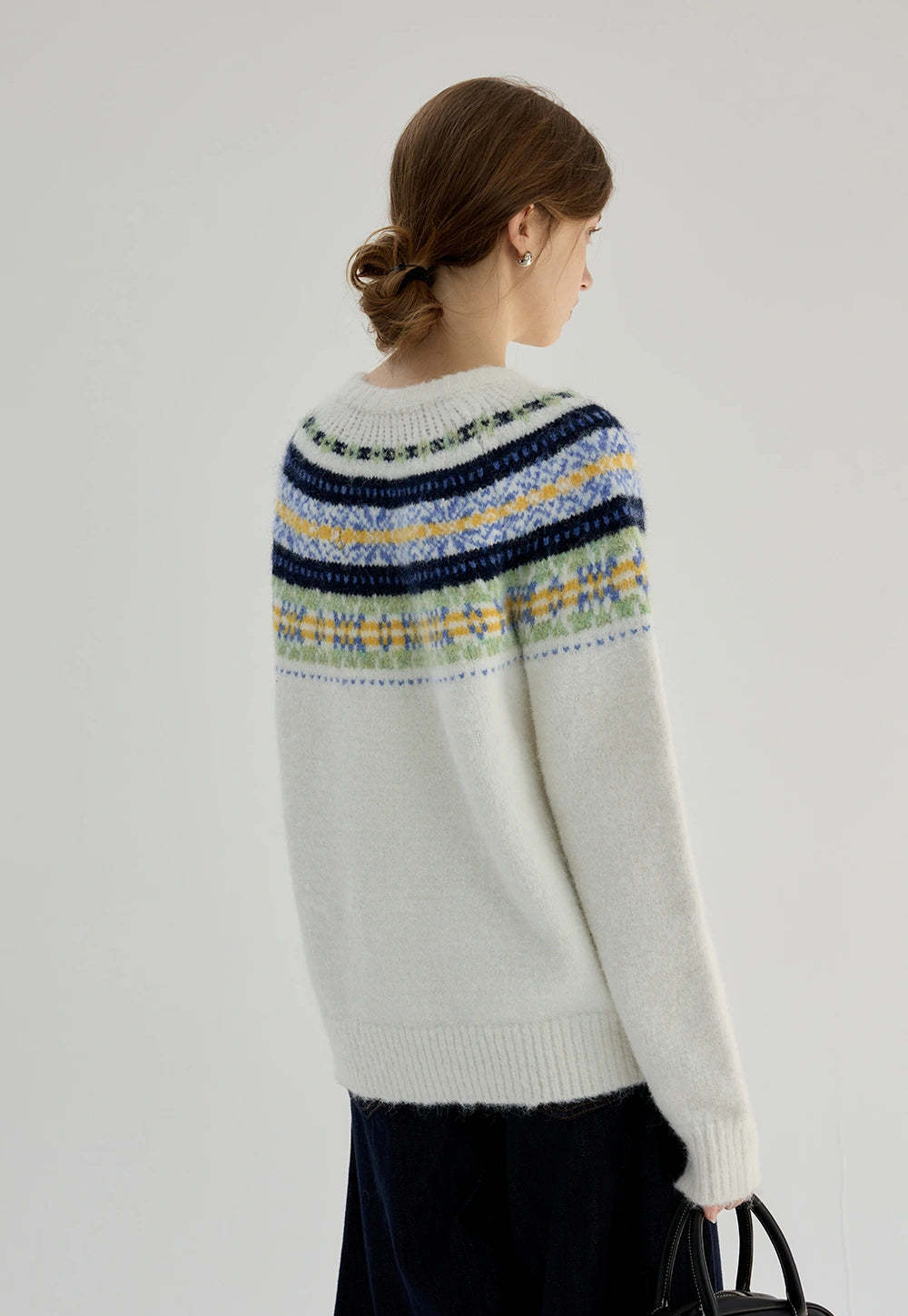 Women's Fair Isle Crew Neck Sweater