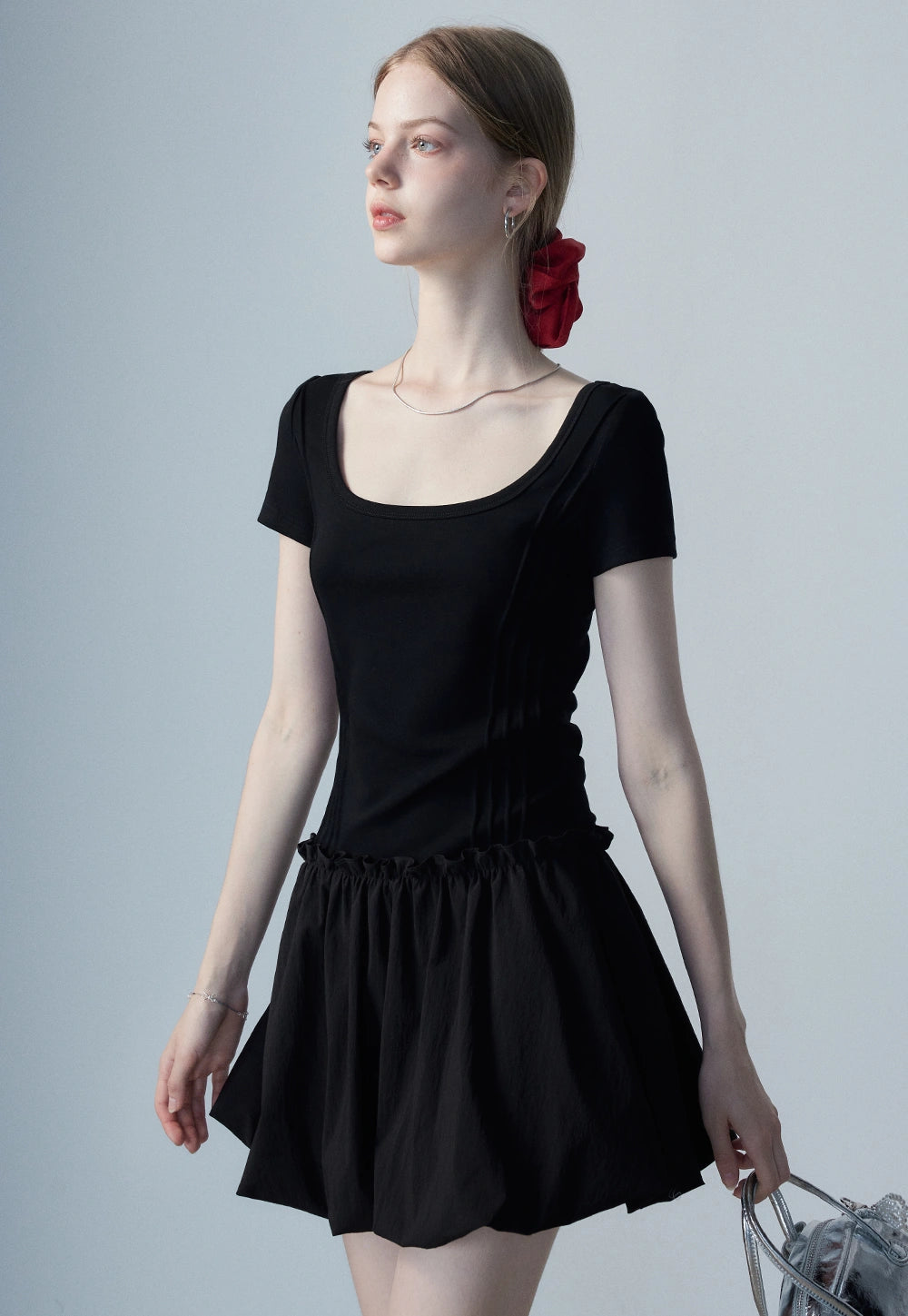 Women's Square Neck Casual Dress