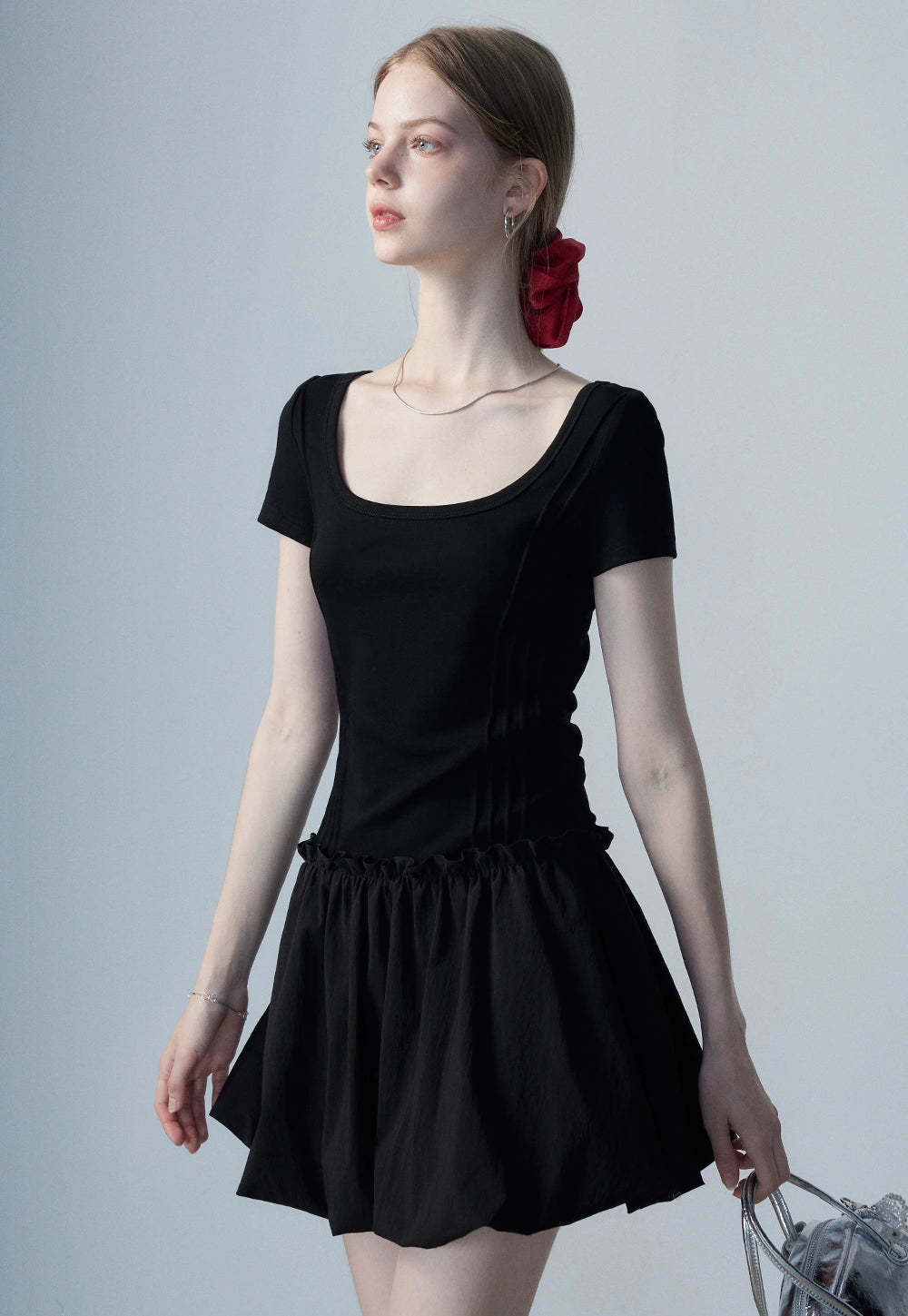 Women's Square Neck Casual Dress