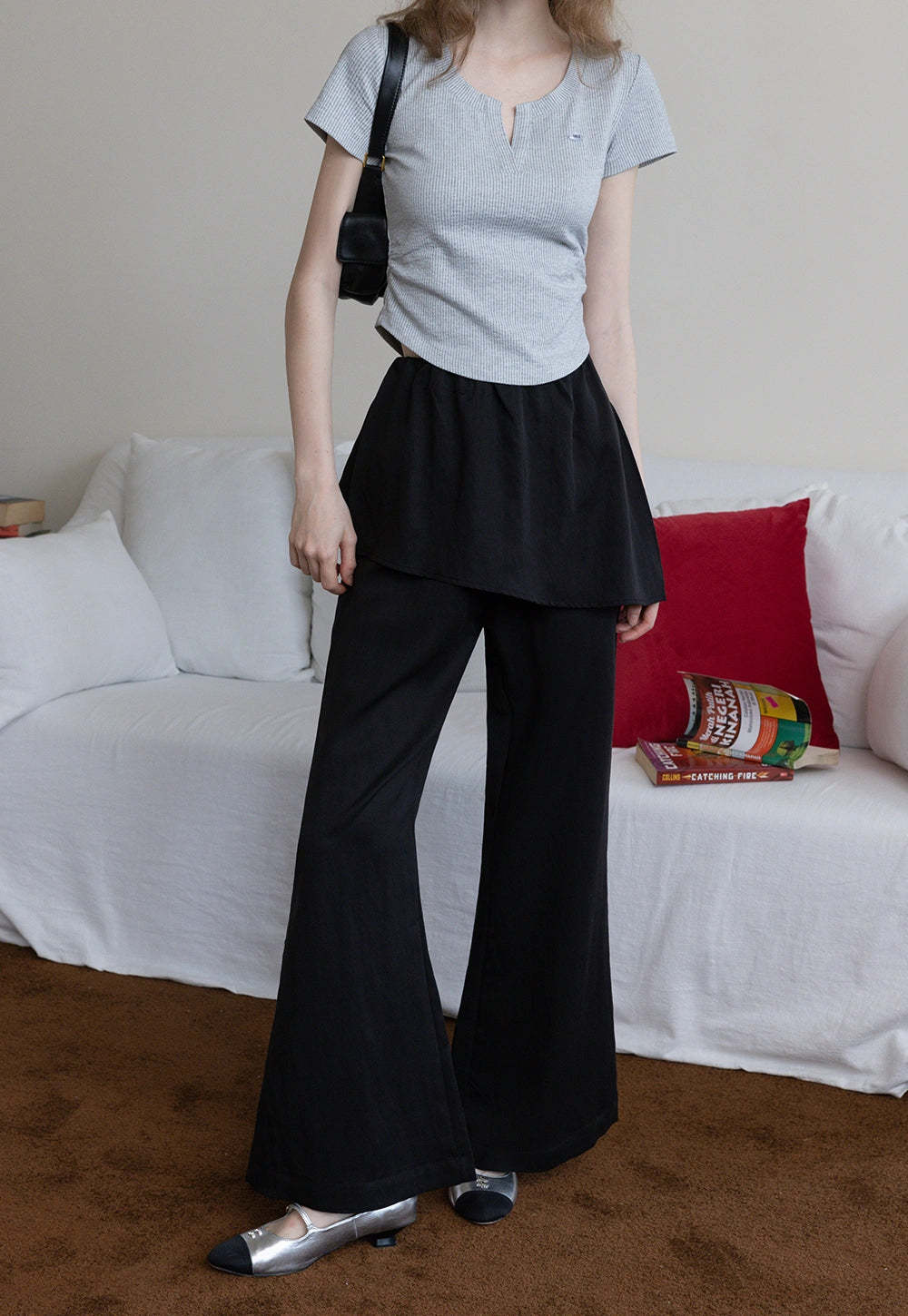 Women's Layered Flare Pants