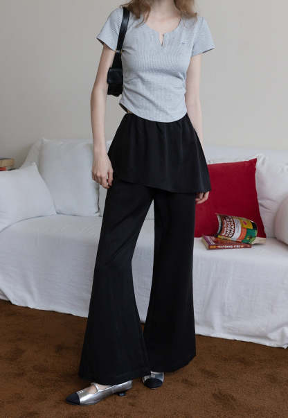 Women's Layered Flare Pants