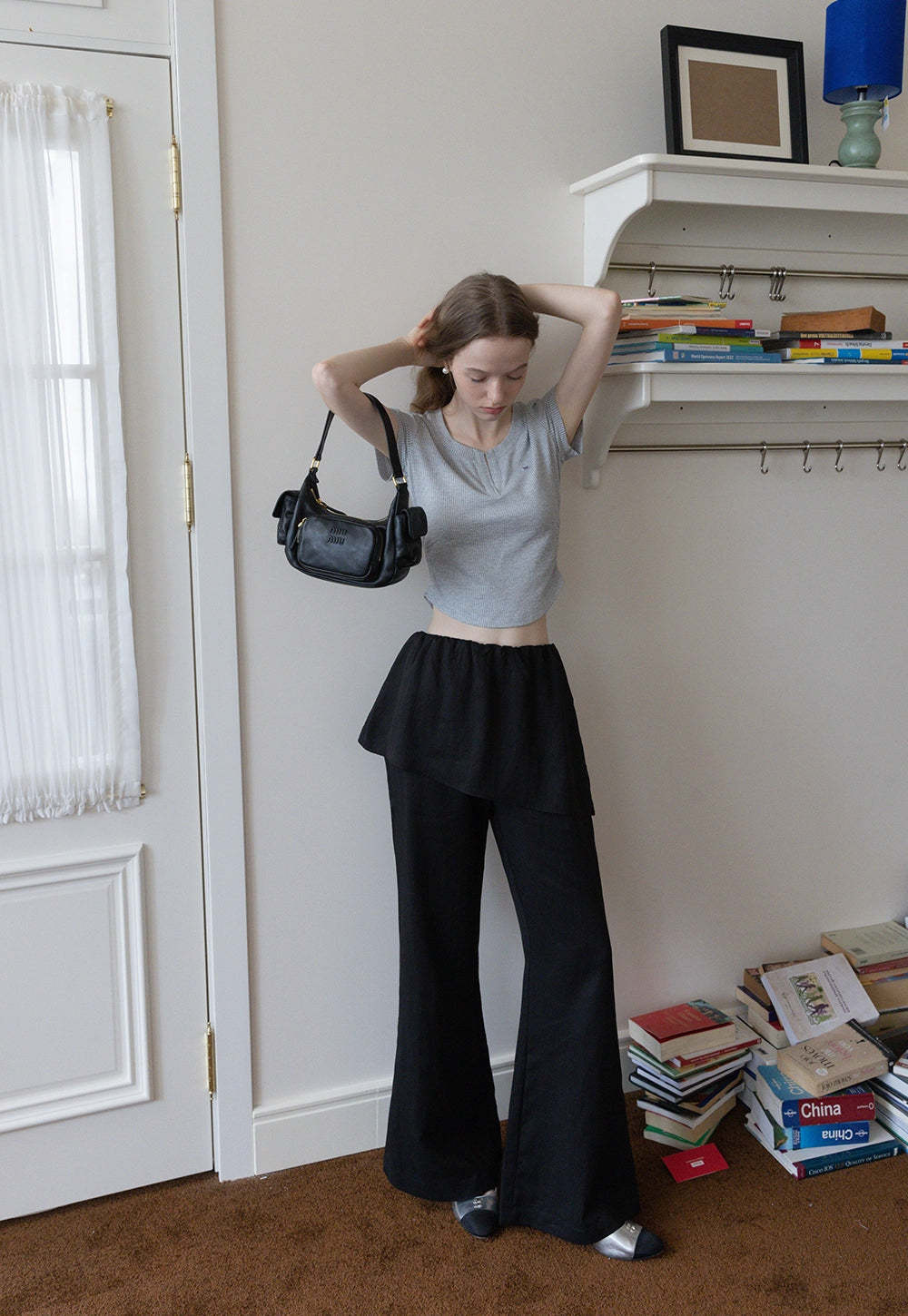 Women's Layered Flare Pants