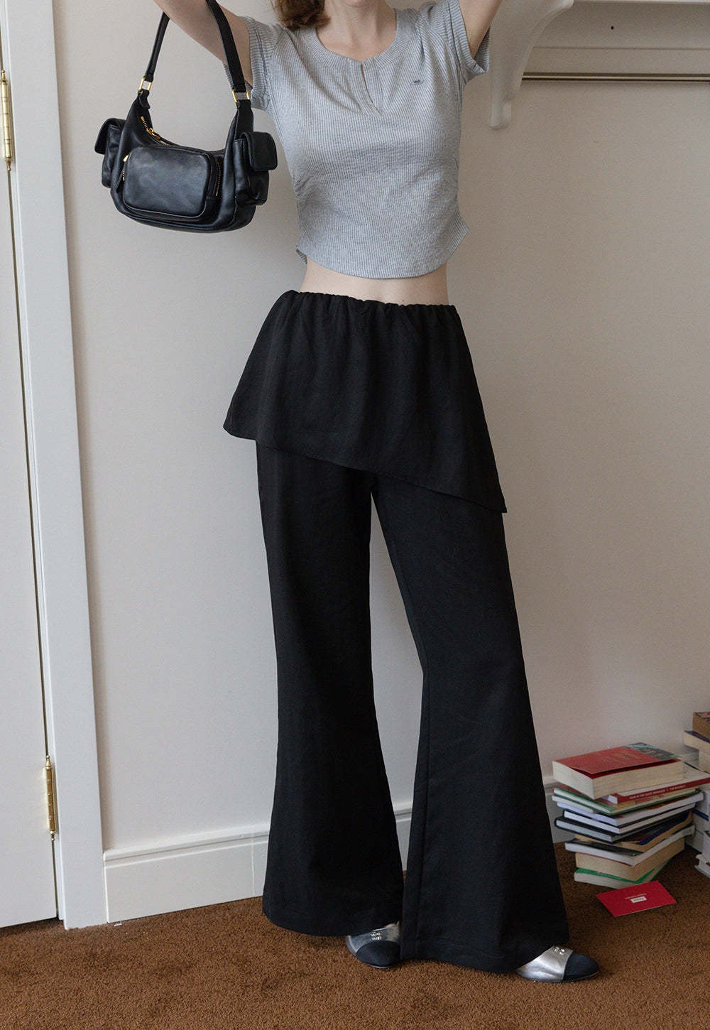 Women's Layered Flare Pants