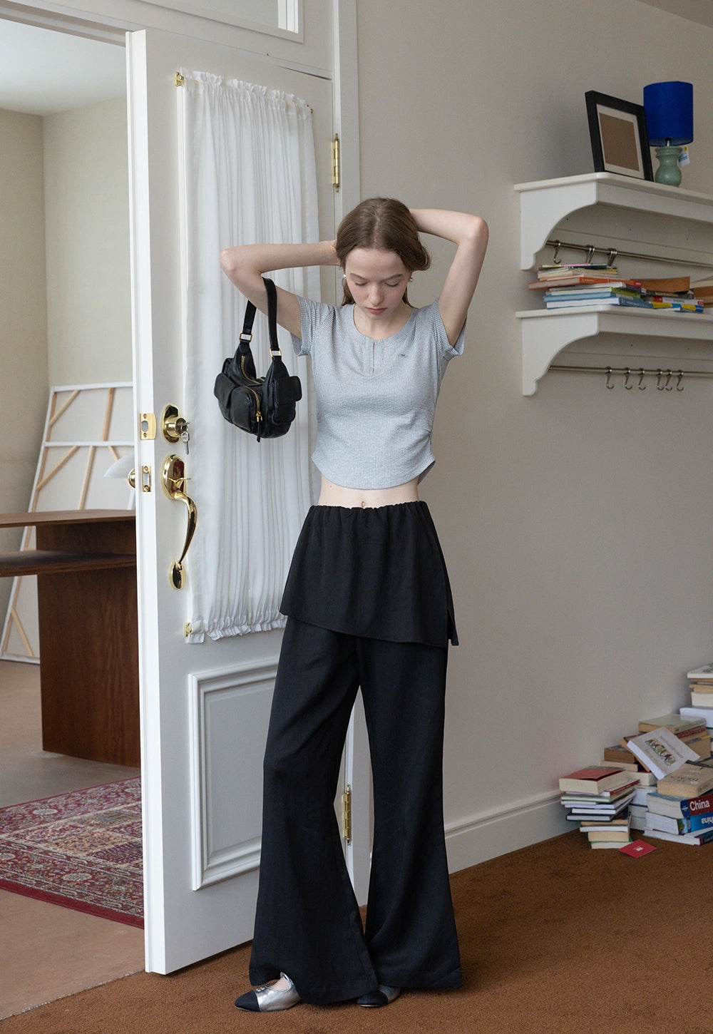Women's Layered Flare Pants