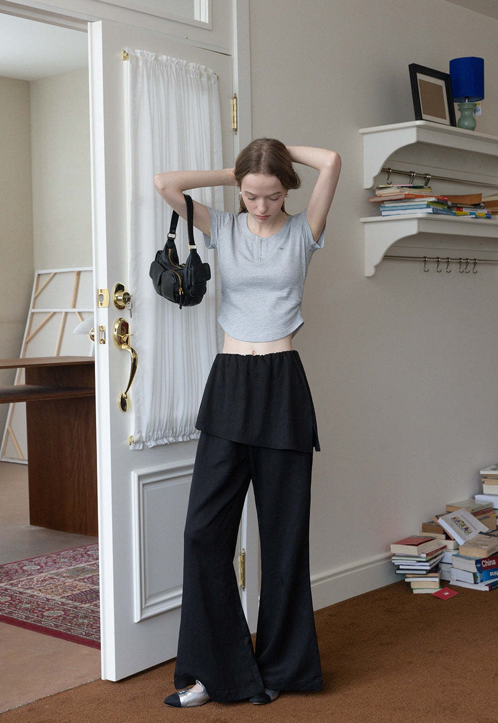 Women's Layered Flare Pants