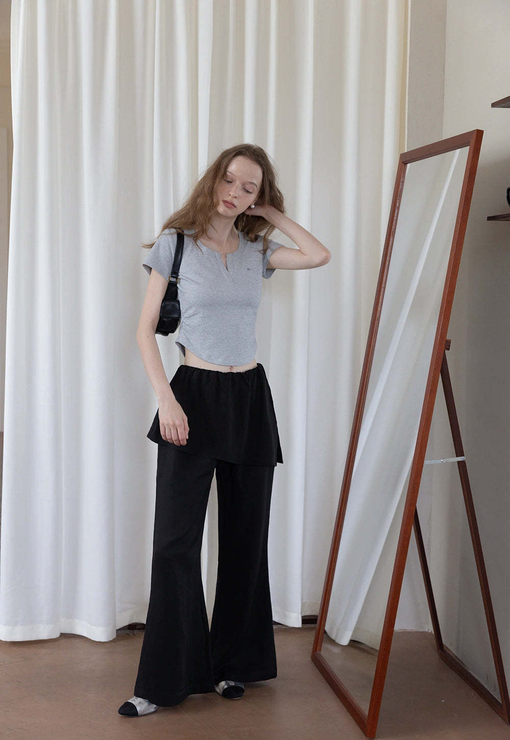 Women's Layered Flare Pants